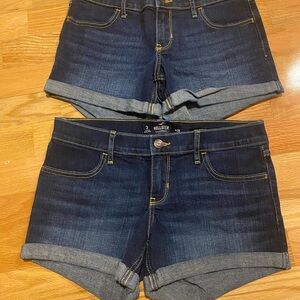 Hollister Women's Deep Indigo Jean Shorts